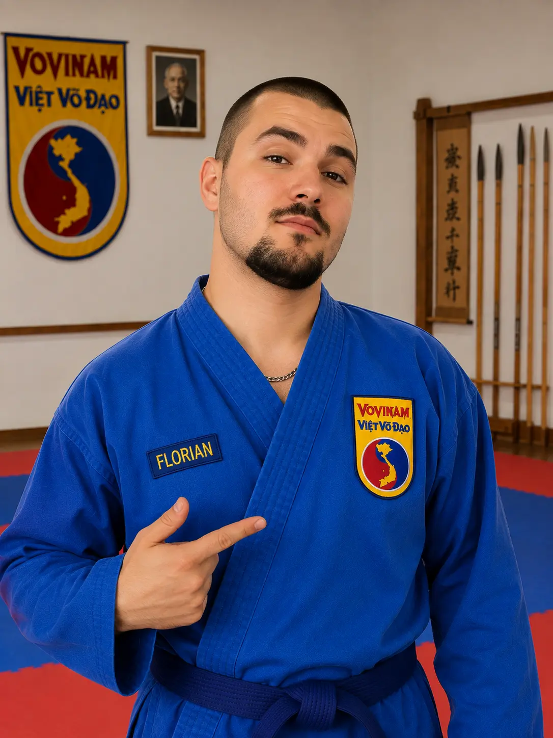 Florian Luiggi, assistant des cours enfants de Vovinam à Montpellier